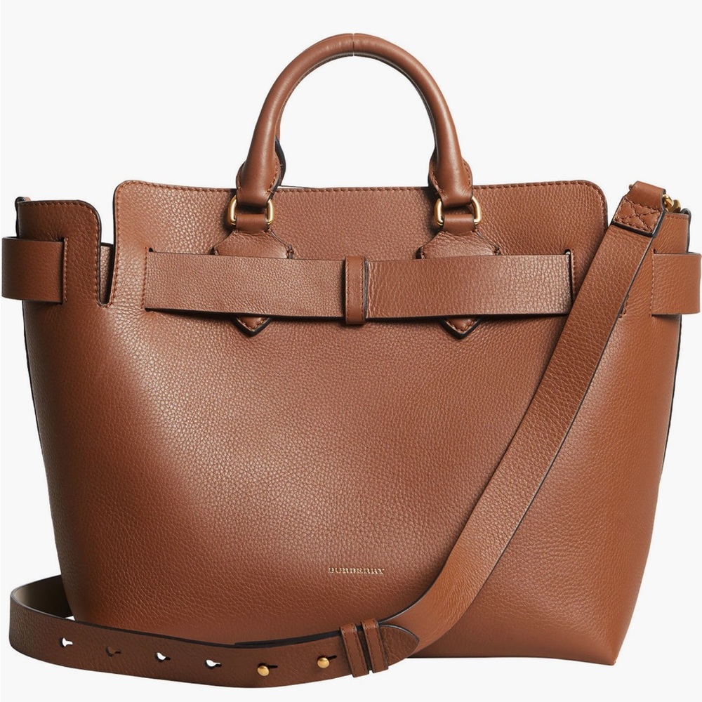 Brown Leather Tote Bag Burberry